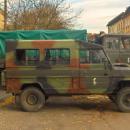 Pojazdy wojskowe przy Placu Sybiraków w Slubicach 1
