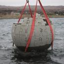 Wikipedia globe at Lake Sevan 12